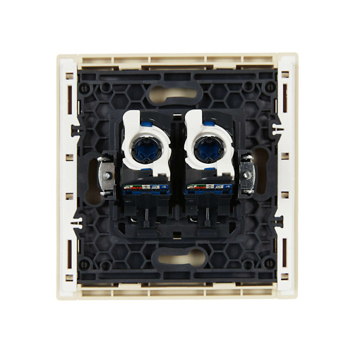 FORTE&PIANO Розетка компьютерная двойная RJ45 кат.6 FP434 ваниль IEK
