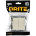 BRITE Выключатель 2-клавишный перекрестный 10А ВС10-2-3-БрКр бежевый IEK BRITE Выключатель 2-клавишный перекрестный 10А ВС10-2-3-БрКр бежевый IEK