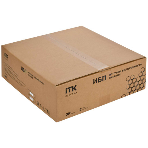 ITK ELECTRA OR ИБП однофазный онлайн 2кВА/2кВт 2U LCD дисплей 72VDC 6хС13 без АКБ с регулируемым зарядным устройством USB EPO RS232 SNMP слот Rack/Tower