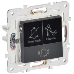 SKANDY Кнопка звонка с индикацией для отелей 10А SK-V17T титан IEK
