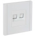 FORTE&PIANO Розетка компьютерная двойная RJ45 кат.6 FP234 белый IEK FORTE&PIANO Розетка компьютерная двойная RJ45 кат.6 FP234 белый IEK