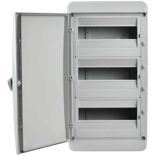 TEKFOR Корпус пластиковый КМПн-36 IP65 серая непрозрачная дверь IEK