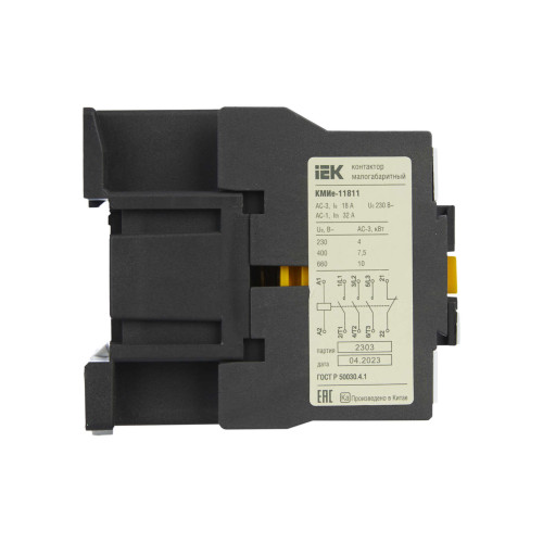 Контактор КМИе-11811 18А 230В/АС3 1NC GENERICA