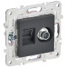 SKANDY Розетка двойная TV+RJ45 кат.5E SK-A14T титан IEK SKANDY Розетка двойная TV+RJ45 кат.5E SK-A14T титан IEK