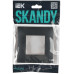 SKANDY Рамка 1-местная SK-F01T титан IEK