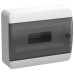 TEKFOR Корпус пластиковый ЩРН-П-12 IP41 черная прозрачная дверь IEK