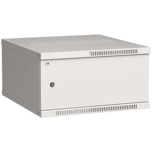 ITK Шкаф настенный LINEA WE 6U 600х650мм дверь металл серый