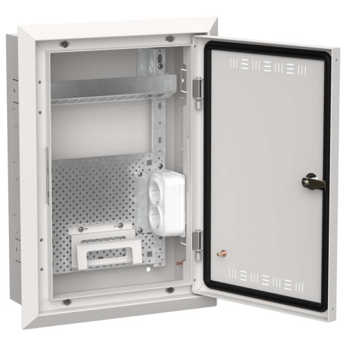 TITAN 5 Корпус мультимедиа ЩРв-24 (1х24) 505х365х130мм IP30 белый IEK