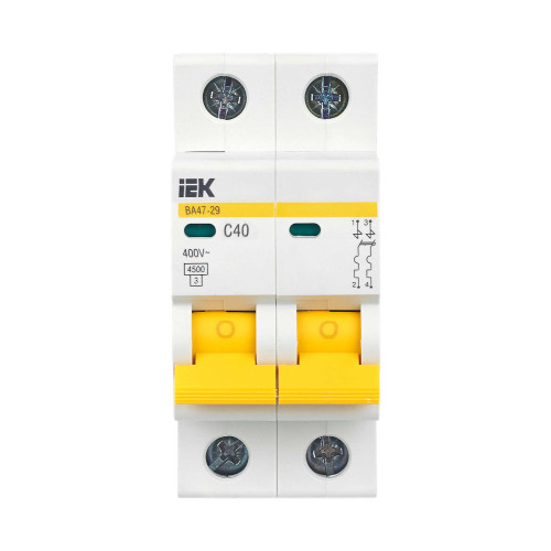 KARAT Автоматический выключатель ВА47-29 2P C 40А 4,5кА IEK