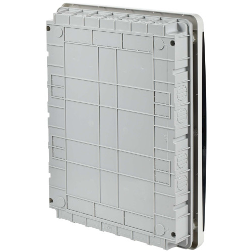 TEKFOR Корпус пластиковый ЩРВ-П-54 IP41 черная прозрачная дверь IEK