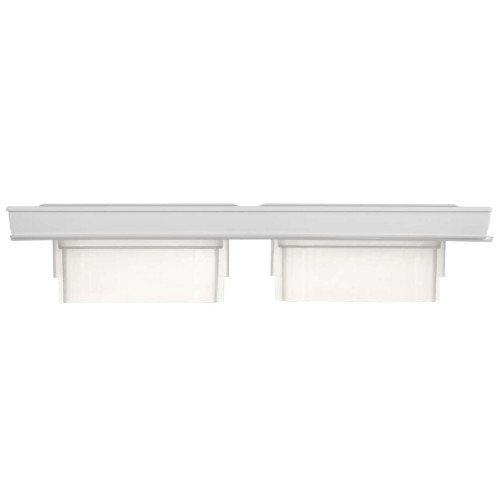 BRITE Рамка 2-местная IP44 РУ-2-БрАБ-44 арктический белый IEK
