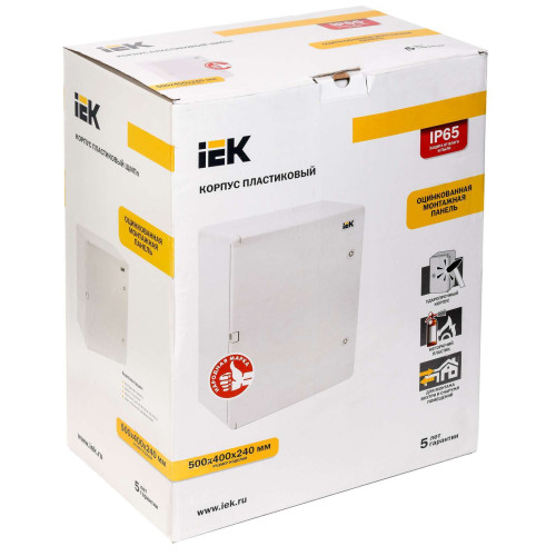 Корпус пластиковый ЩМПп 500х400х240мм УХЛ1 IP65 IEK