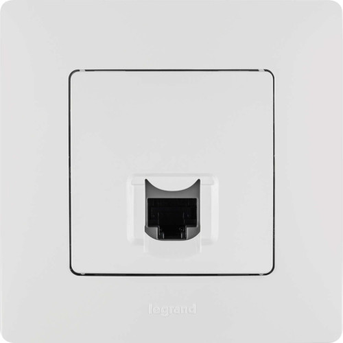 ETIKA Розетка компьютерная RJ45 категория 5Е UTP белый