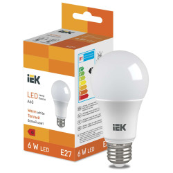 LED Bulb A60 510lm 3000K E27 IEK