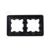 BRITE Рамка 2-местная РУ-2-1-Бр металл черный RE IEK BRITE Рамка 2-местная РУ-2-1-Бр металл черный RE IEK