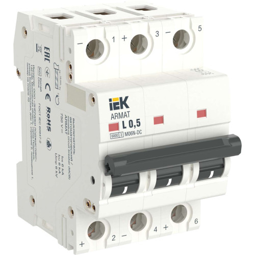 ARMAT Автоматический выключатель M06N-DC 3P Z 6А IEK