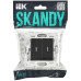 SKANDY Выключатель 2-клавишный проходной с индикацией 10А SK-V10Bl черный IEK