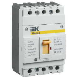Выключатель автоматический ВА44-33 3Р 125А 15кА IEK