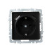 BRITE Розетка 1-местная с заземлением с защитными шторками 16А с USB A+C 18Вт РЮш11-1-БрЧ черный IEK BRITE Розетка 1-местная с заземлением с защитными шторками 16А с USB A+C 18Вт РЮш11-1-БрЧ черный IEK