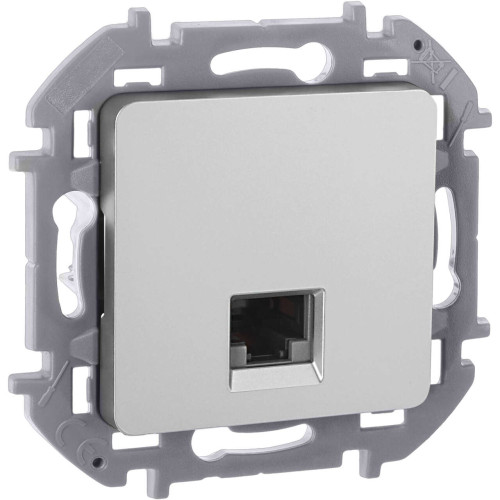 INSPIRIA Розетка компьютерная RJ45 категория 6 UTP алюминий