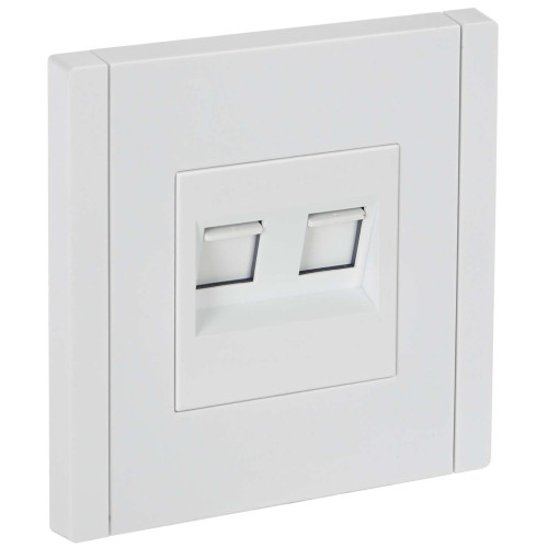 FORTE&PIANO Розетка двойная RJ11+RJ45 кат.5E FP235 белый IEK