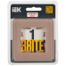 BRITE Рамка 1-местная РУ-1-2-Бр стекло дымчатый RE IEK BRITE Рамка 1-местная РУ-1-2-Бр стекло дымчатый RE IEK