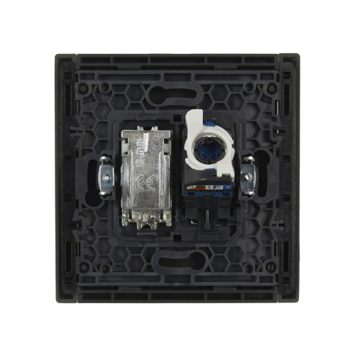 FORTE&PIANO Розетка двойная TV+RJ45 кат.6 FP337 серый IEK