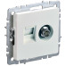 BRITE Розетка двойная TV+RJ45 кат.5E РТВ/РК12-БрЖ жемчуг IEK BRITE Розетка двойная TV+RJ45 кат.5E РТВ/РК12-БрЖ жемчуг IEK