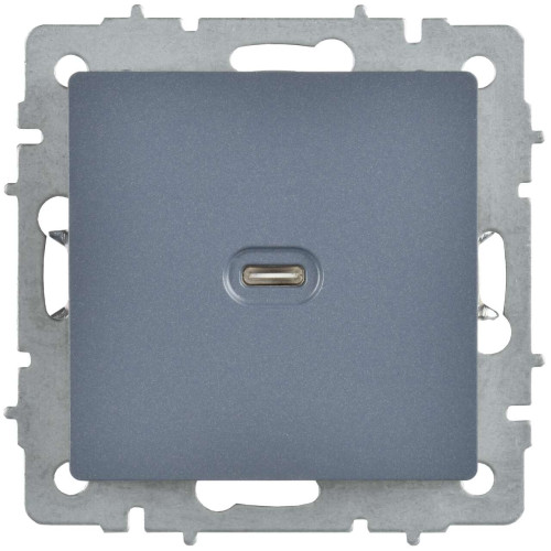 BRITE Розетка USB C 65Вт высокоскоростная зарядка РЮ12-1-БрМ маренго IEK