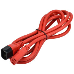 ITK Кабель электропитания PDU 3х1,5 2М с разъёмами C13-C14 красный