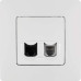ETIKA Розетка двойная RJ11+RJ45 кат.5E UTP белый ETIKA Розетка двойная RJ11+RJ45 кат.5E UTP белый