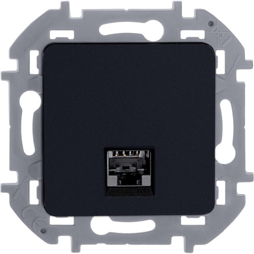 INSPIRIA Розетка компьютерная RJ45 категория 5Е UTP антрацит