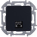 INSPIRIA Розетка компьютерная RJ45 категория 5Е UTP антрацит