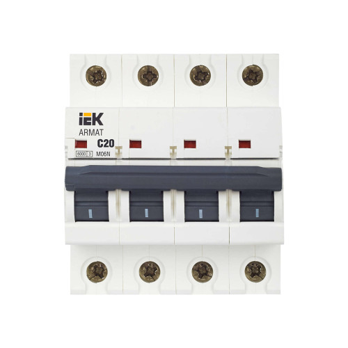 ARMAT Автоматический выключатель M06N 4P C 20А IEK