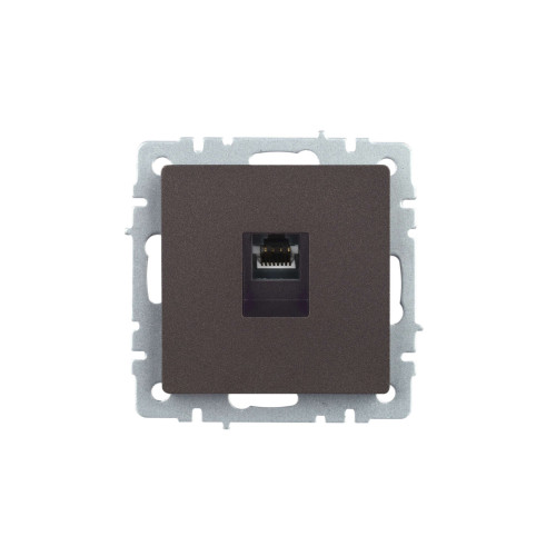 BRITE Розетка компьютерная RJ45 кат.5E РК10-БрТБ темная бронза IEK