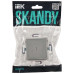 SKANDY Выключатель 1-клавишный с индикацией 10А SK-V07S серебряный IEK SKANDY Выключатель 1-клавишный с индикацией 10А SK-V07S серебряный IEK