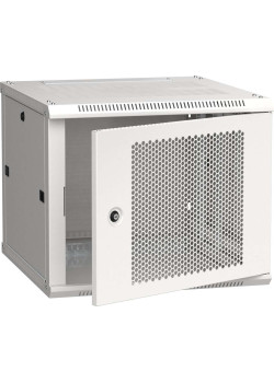 ITK Шкаф настенный LINEA W 9U 600х600мм дверь перфорированная RAL 7035