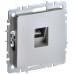 BRITE Розетка компьютерная RJ45 кат.5E РК10-БрА алюминий IEK BRITE Розетка компьютерная RJ45 кат.5E РК10-БрА алюминий IEK