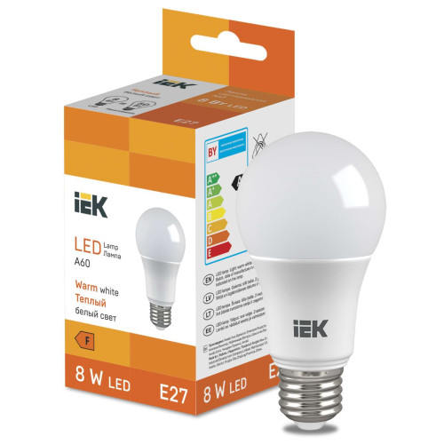 LED Bulb A60 710lm 3000K E27 IEK