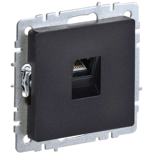 BRITE Розетка компьютерная RJ45 кат.6 РК11-БрЧ черный IEK