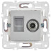 SKANDY Розетка двойная TV+RJ45 кат.5E SK-A14S серебряный IEK SKANDY Розетка двойная TV+RJ45 кат.5E SK-A14S серебряный IEK