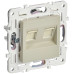 SKANDY Розетка компьютерная двойная RJ45 кат.6 SK-K04B бежевый IEK SKANDY Розетка компьютерная двойная RJ45 кат.6 SK-K04B бежевый IEK