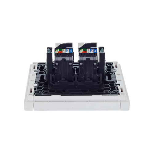FORTE&PIANO Розетка компьютерная двойная RJ45 кат.5E FP233 белый IEK