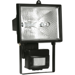 Прожектор галогенный ИО500Д (детектор) IP54 черный IEK