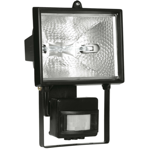Прожектор галогенный ИО500Д (детектор) IP54 черный IEK