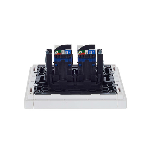 FORTE&PIANO Розетка компьютерная двойная RJ45 кат.6 FP234 белый IEK