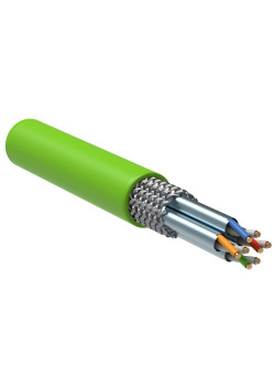 ITK Витая пара S/FTP кат.7 4х2х23AWG solid LSLTx нг(А)-LSLTx зеленый (305м)