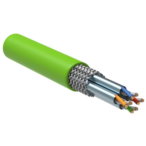ITK Витая пара S/FTP кат.7 4х2х23AWG solid LSLTx нг(А)-LSLTx зеленый (305м)