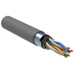 ITK Витая пара F/UTP кат.5E 4х2х0,52 solid PVC серый (305м) РФ/Т
