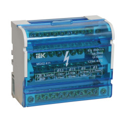 Шины на DIN-рейку в корпусе (кросс-модуль) ШНК 4х11 3L+PEN IEK